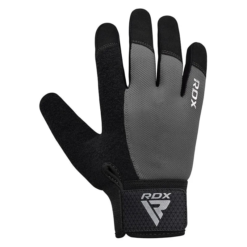 GUANTES PARA LEVANTAMIENTO DE PESAS RDX W1F PLUS GRIS - 3