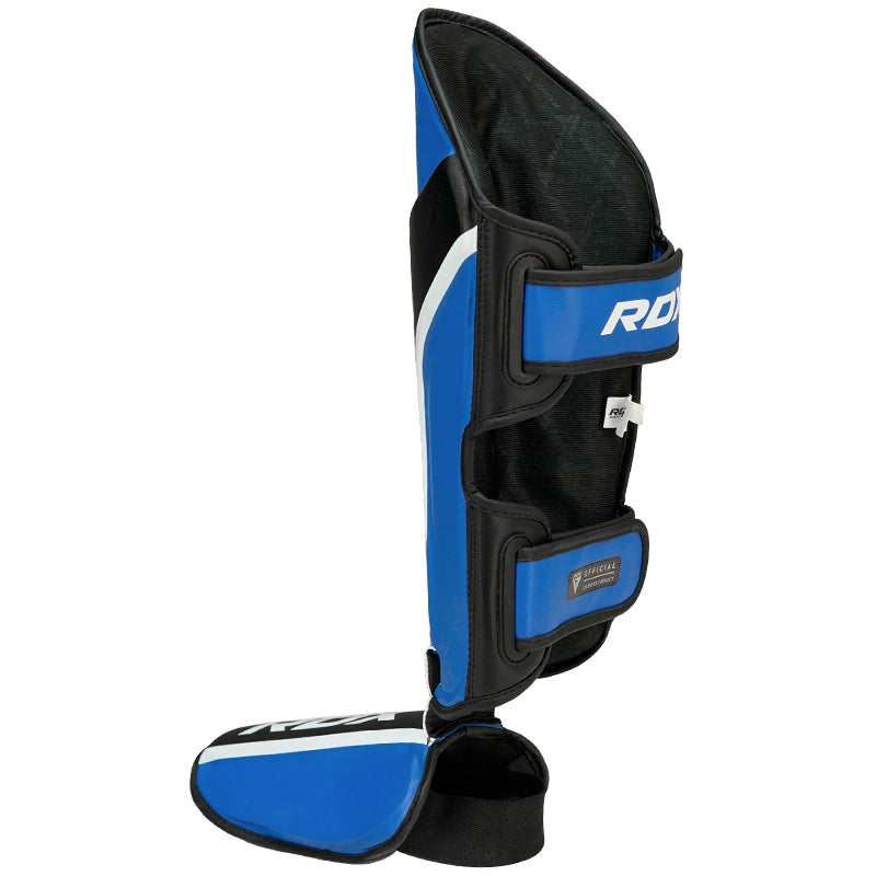 CANILLERAS CON EMPEINE PARA MUAY THAI AURA PLUS T17 AZUL - 4