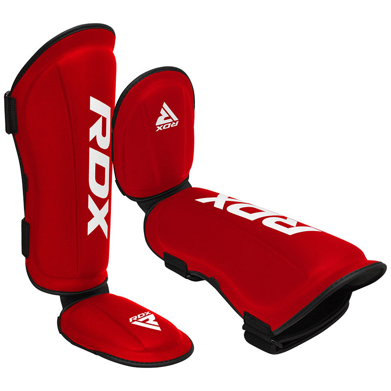 CANILLERAS CON EMPEINE PARA MUAY THAI T1 ROJO - 1