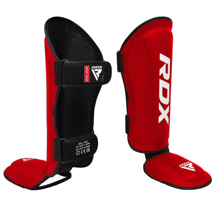 CANILLERAS CON EMPEINE PARA MUAY THAI T1 ROJO - 6