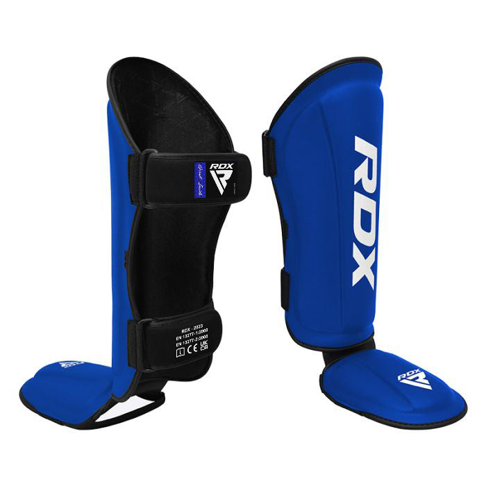 CANILLERAS CON EMPEINE PARA MUAY THAI T1 AZUL - 6