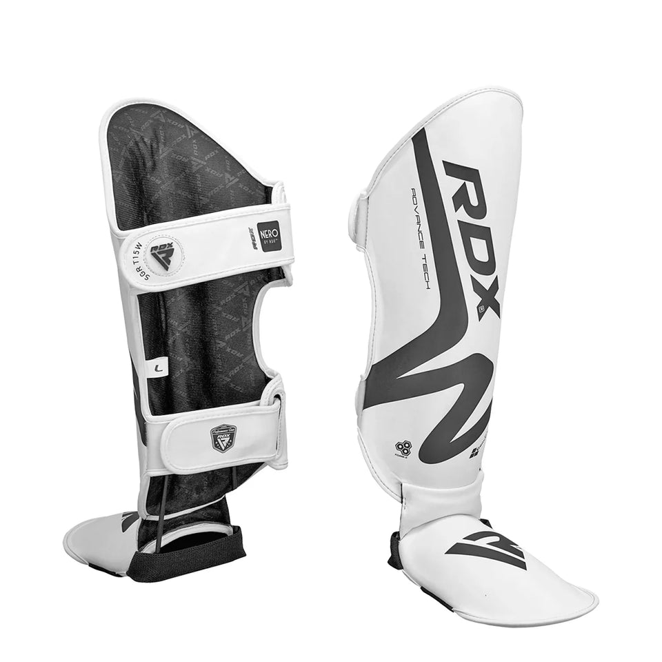 CANILLERAS CON EMPEINE PARA MUAY THAI NOIR T15 BLANCO - 3