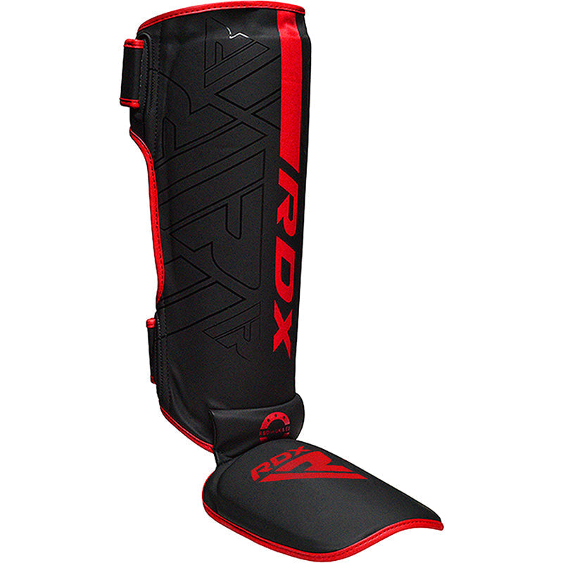 CANILLERAS CON EMPEINE PARA MUAY THAI Y MMA KARA F6 ROJO - 1