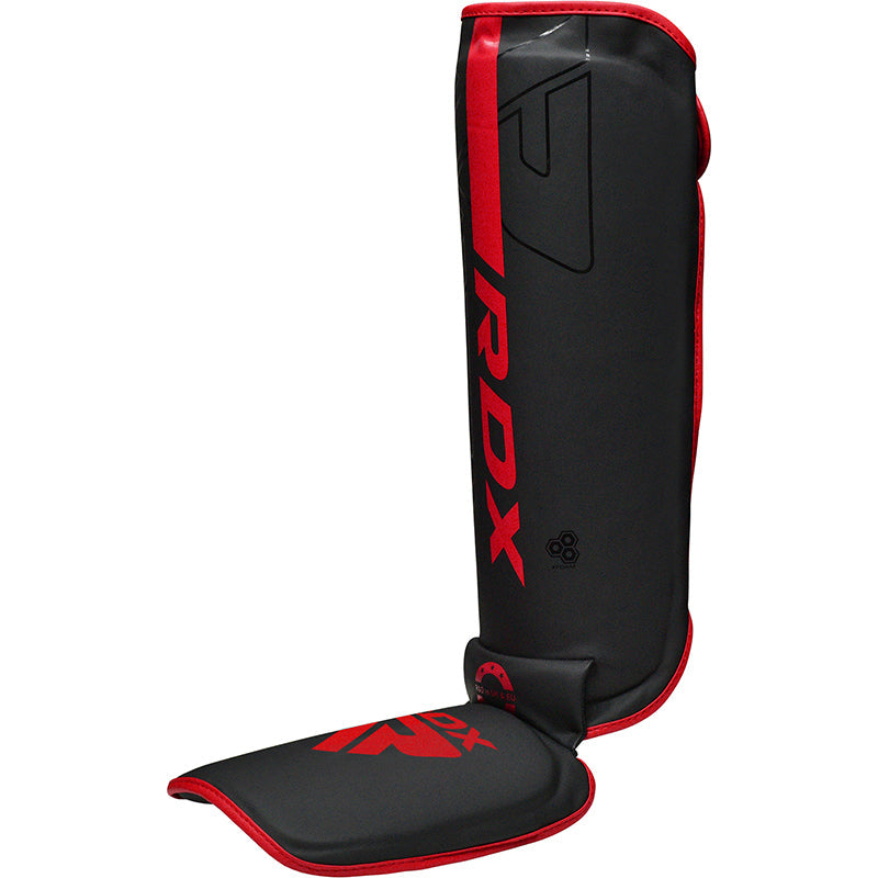 CANILLERAS CON EMPEINE PARA MUAY THAI Y MMA KARA F6 ROJO - 3