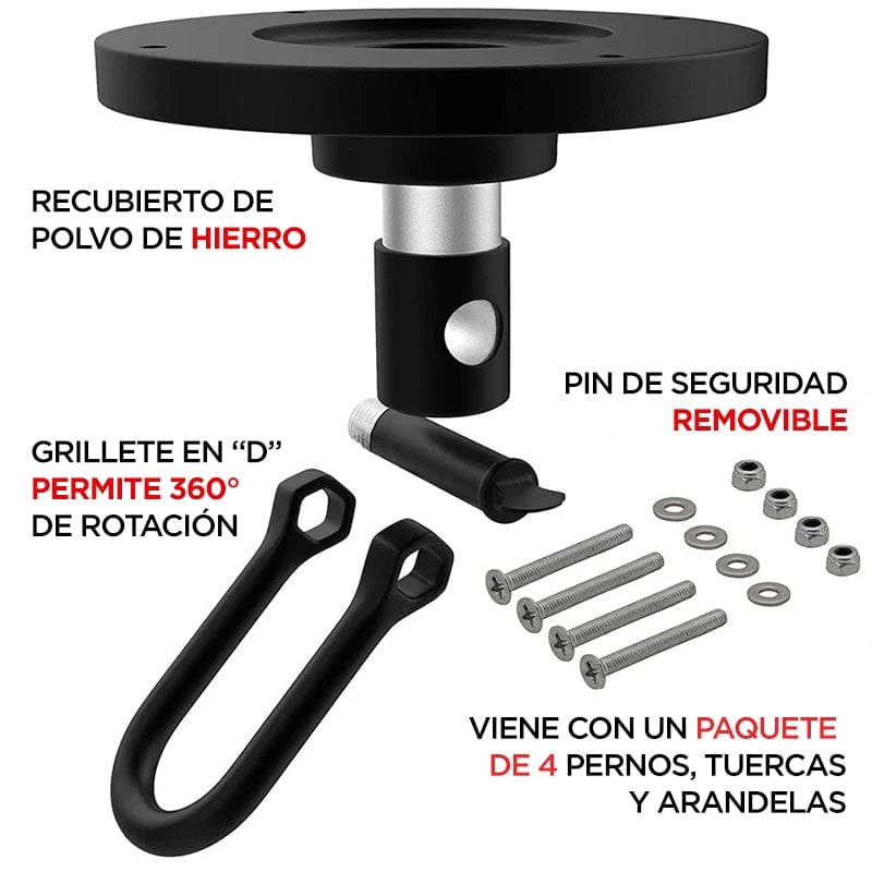 PERA RÁPIDA DE BOXEO PARA ENTRENAMIENTO KARA F6 - BLANCO - 4