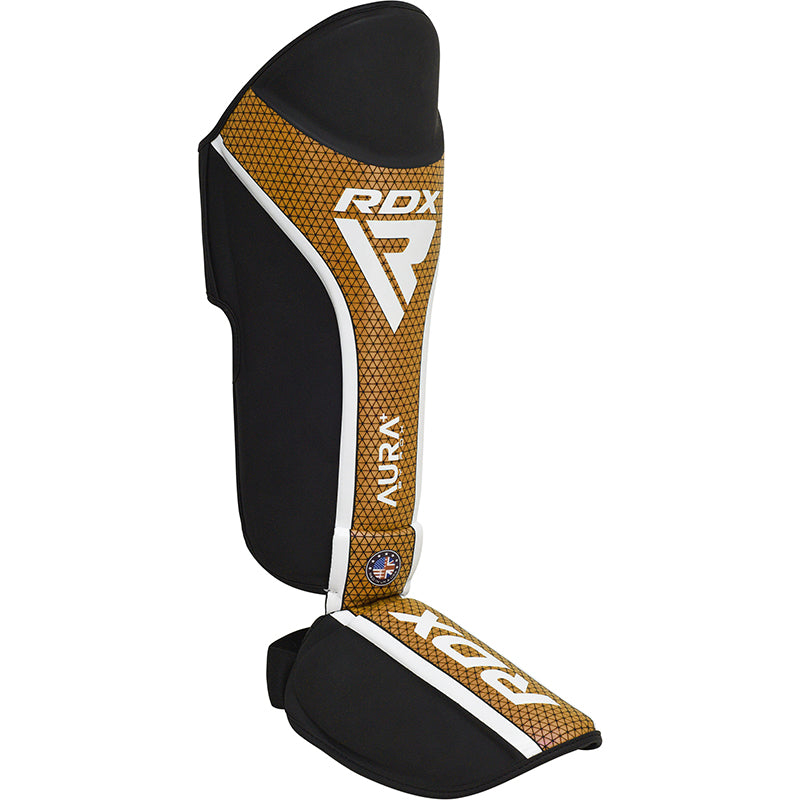 CANILLERAS CON EMPEINE PARA MUAY THAI AURA PLUS T17 DORADO - 6