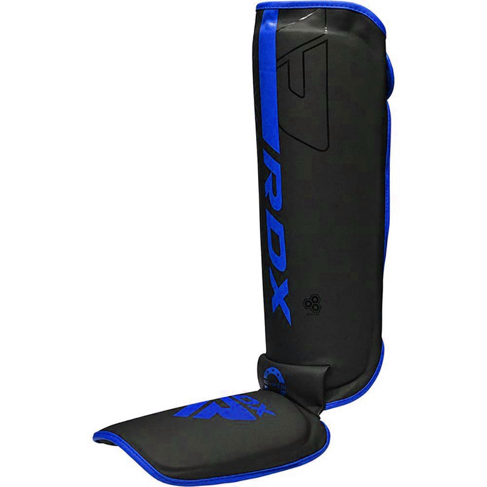 CANILLERAS CON EMPEINE PARA MUAY THAI Y MMA KARA F6 AZUL - 3