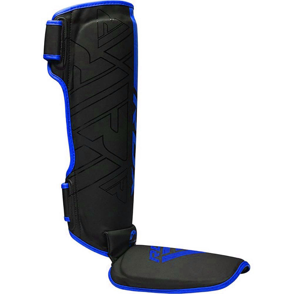 CANILLERAS CON EMPEINE PARA MUAY THAI Y MMA KARA F6 AZUL - 4