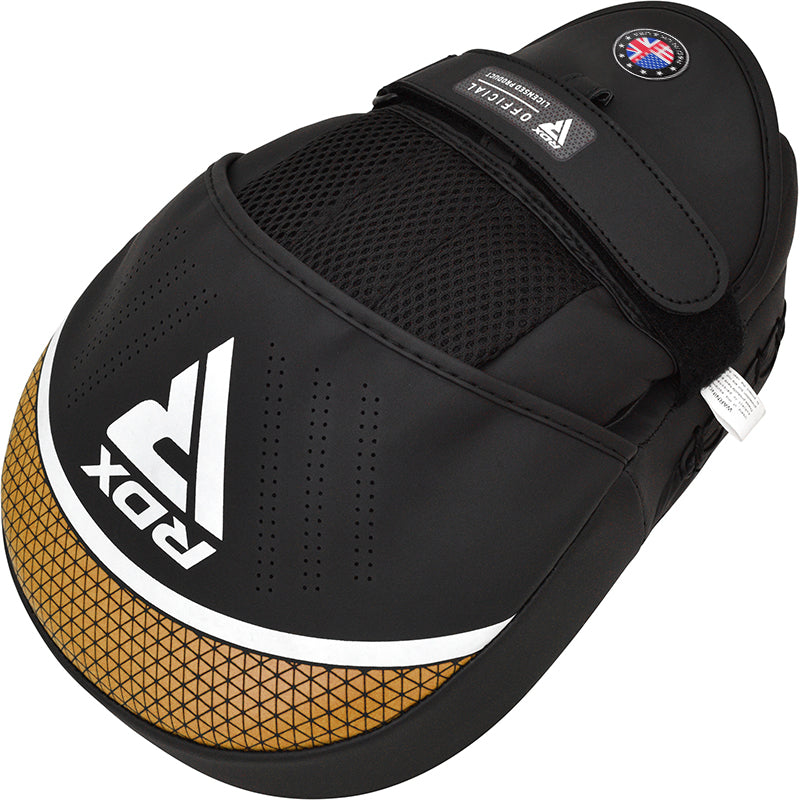 MANOPLAS O GUANTALETAS DE BOXEO AURA PLUS T17 - DORADO - 4