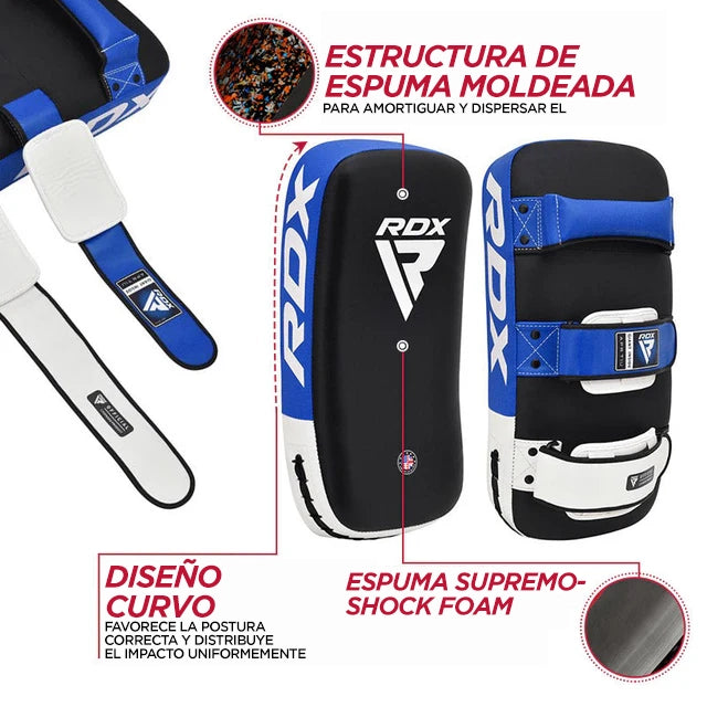 KICKING PAD O PAO CURVO PARA MUAY THAI T1 - AZUL - 4