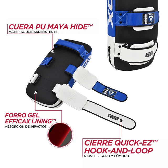 KICKING PAD O PAO CURVO PARA MUAY THAI T1 - AZUL - 5