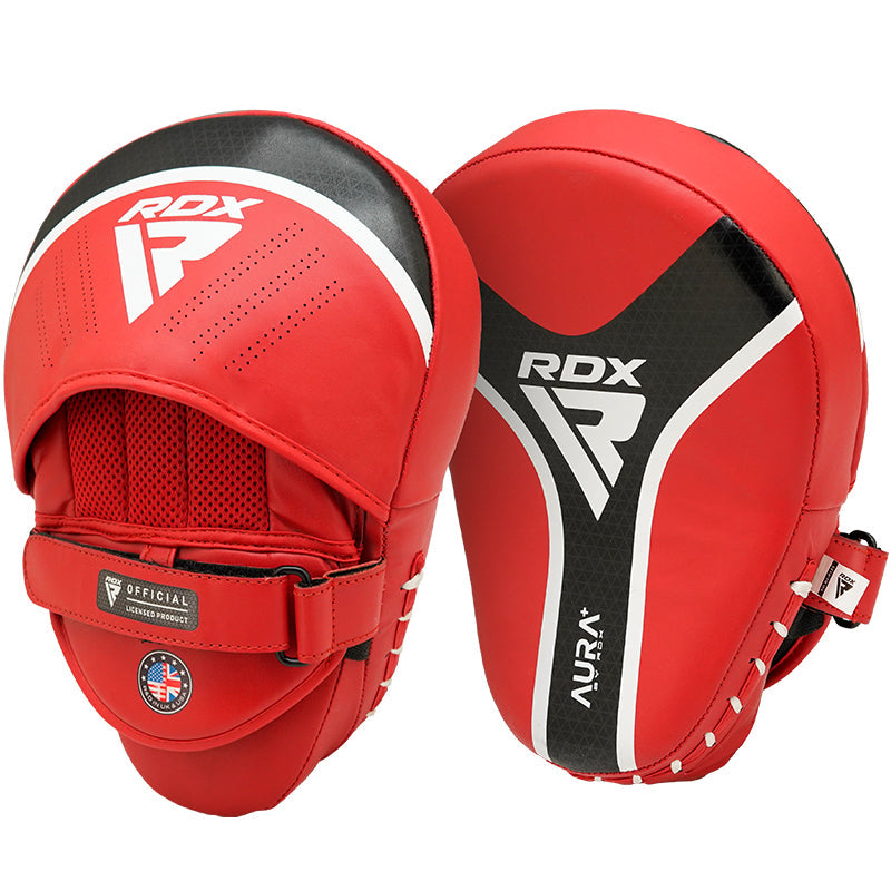 MANOPLAS O GUANTALETAS DE BOXEO AURA PLUS T17 - ROJO - 1