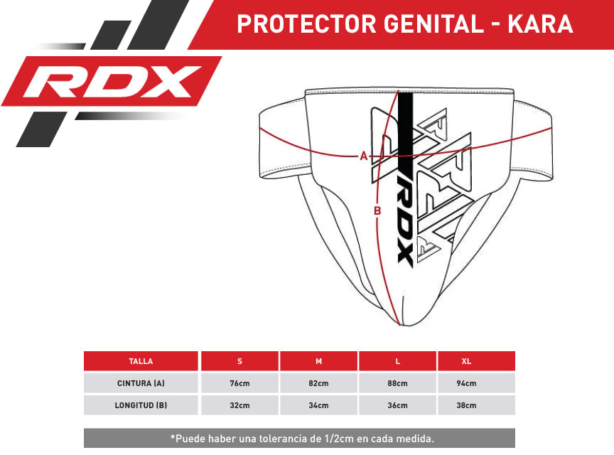PROTECTOR GENITAL RDX KARA F6 DORADO - 2