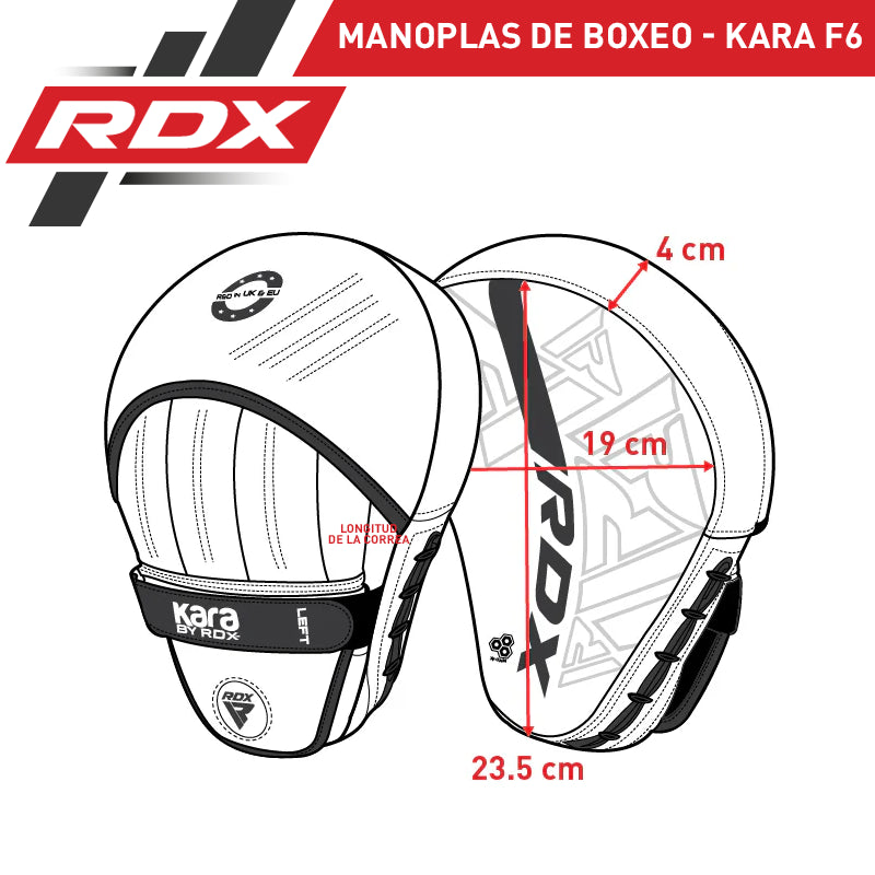 MANOPLAS O GUANTALETAS DE BOXEO KARA F6 - DORADO - 2
