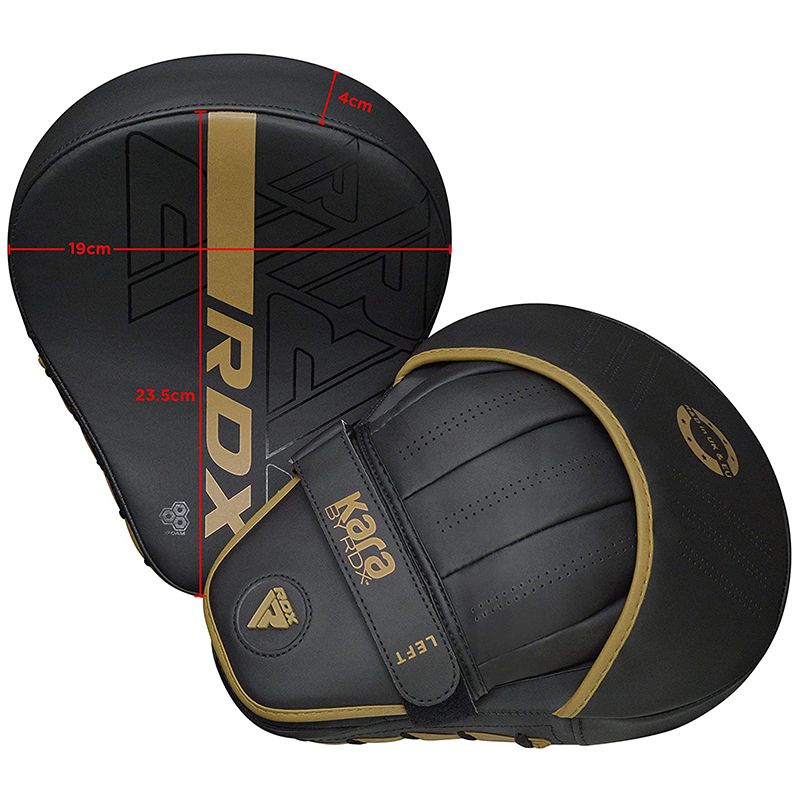 MANOPLAS O GUANTALETAS DE BOXEO KARA F6 - DORADO - 3