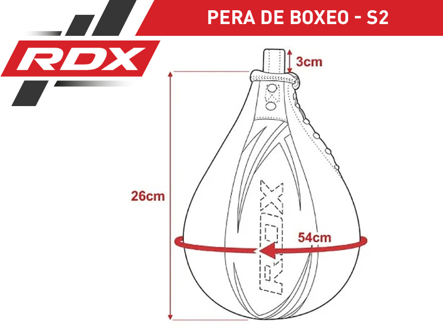 PERA RÁPIDA DE BOXEO PARA ENTRENAMIENTO S2 - BLANCO - 2