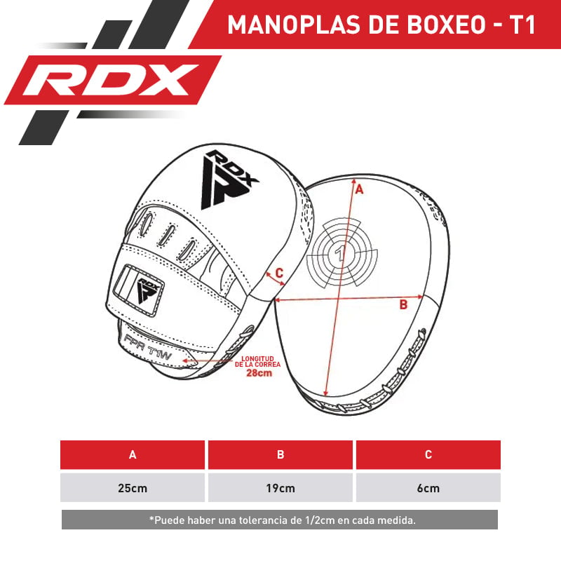 MANOPLAS O GUANTALETAS DE BOXEO T1 - BLANCO - 2