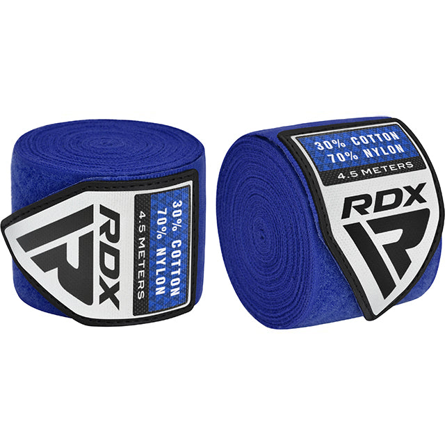 SET DE VENDAS DE BOXEO PROFESIONAL WX ROJO NEGRO Y AZUL - 4