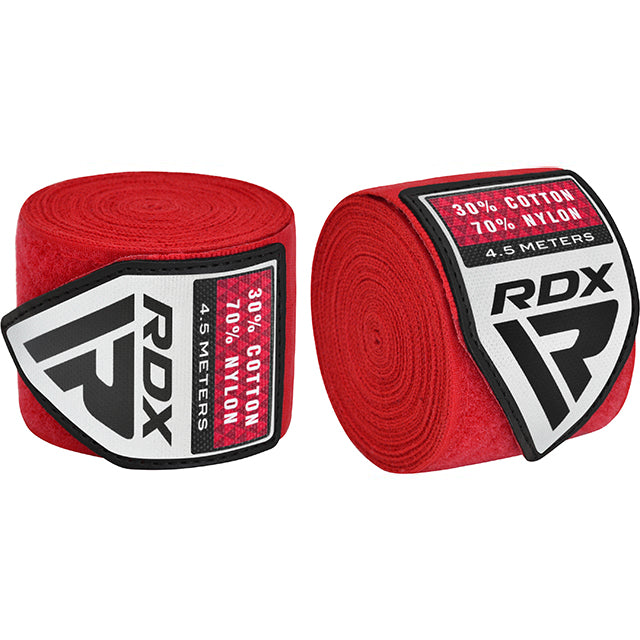 SET DE VENDAS DE BOXEO PROFESIONAL WX ROJO NEGRO Y AZUL - 5