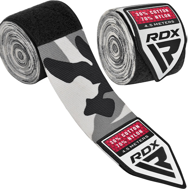 VENDAS DE BOXEO PROFESIONAL WX - GRIS CAMUFLAJE - 4