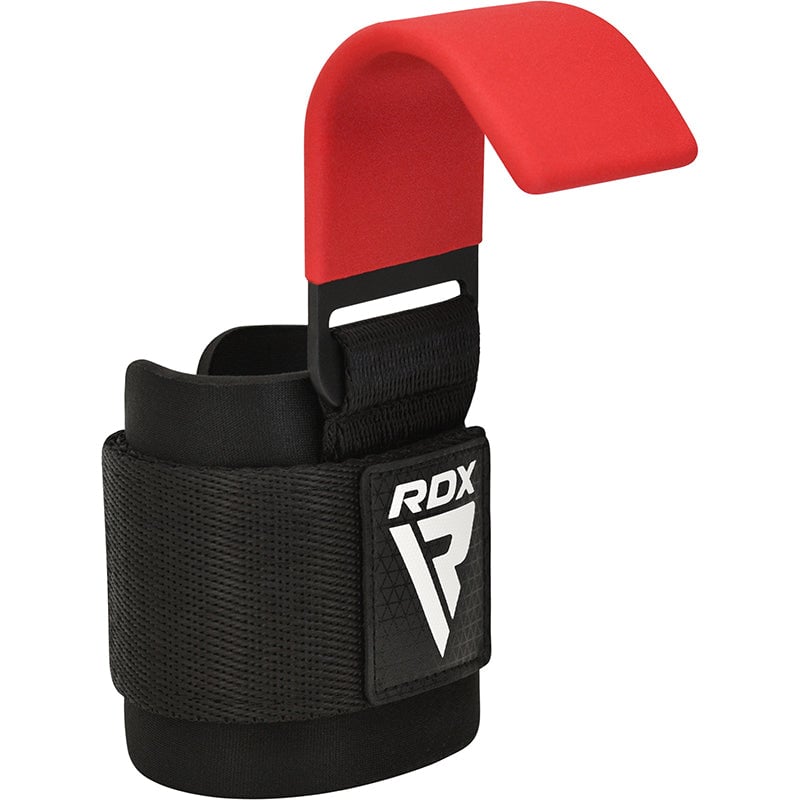 CORREA DE LEVANTAMIENTO DE PESAS CON GANCHO W5 PLUS - ROJO - 1