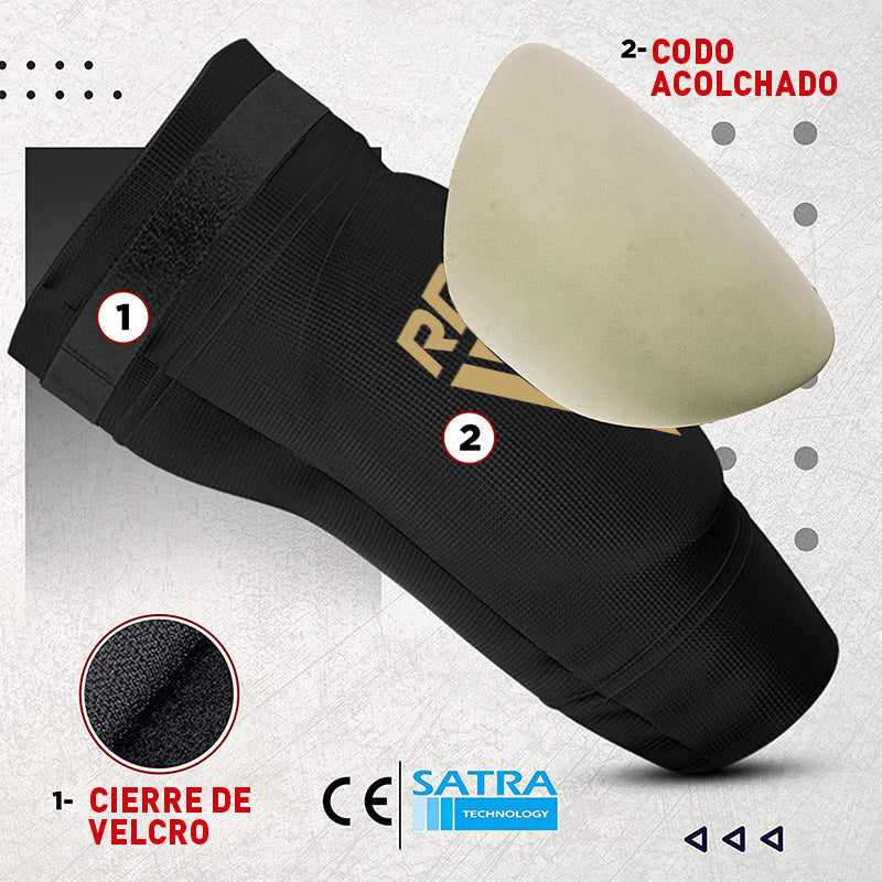 CODERA DE ESPUMA PARA MUAY THAI Y MMA HY ROJO - 4