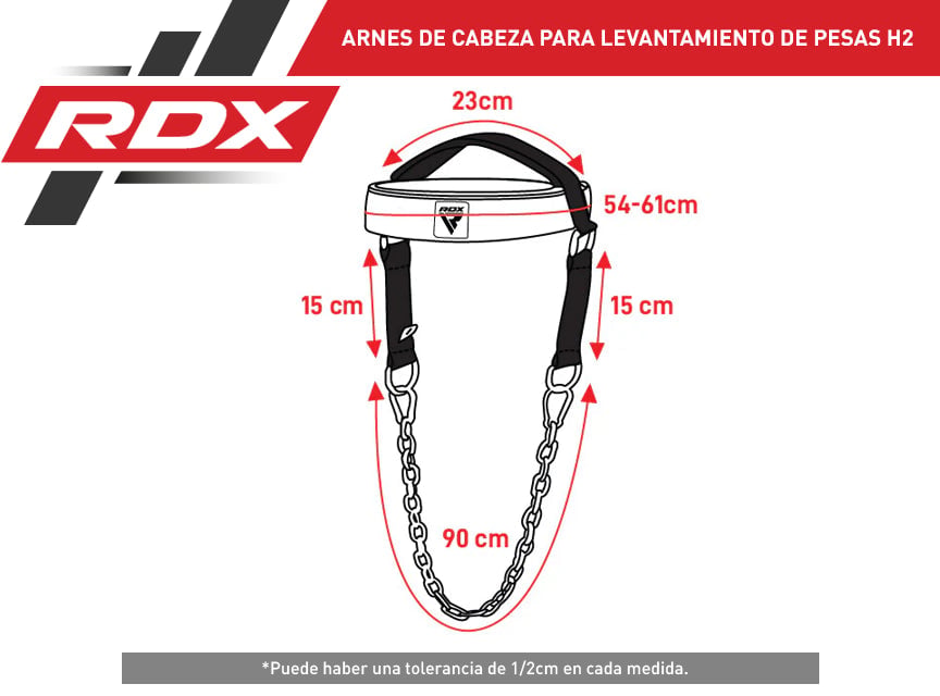 ARNES DE CABEZA PARA LEVANTAMIENTO DE PESAS RDX H2 - 2