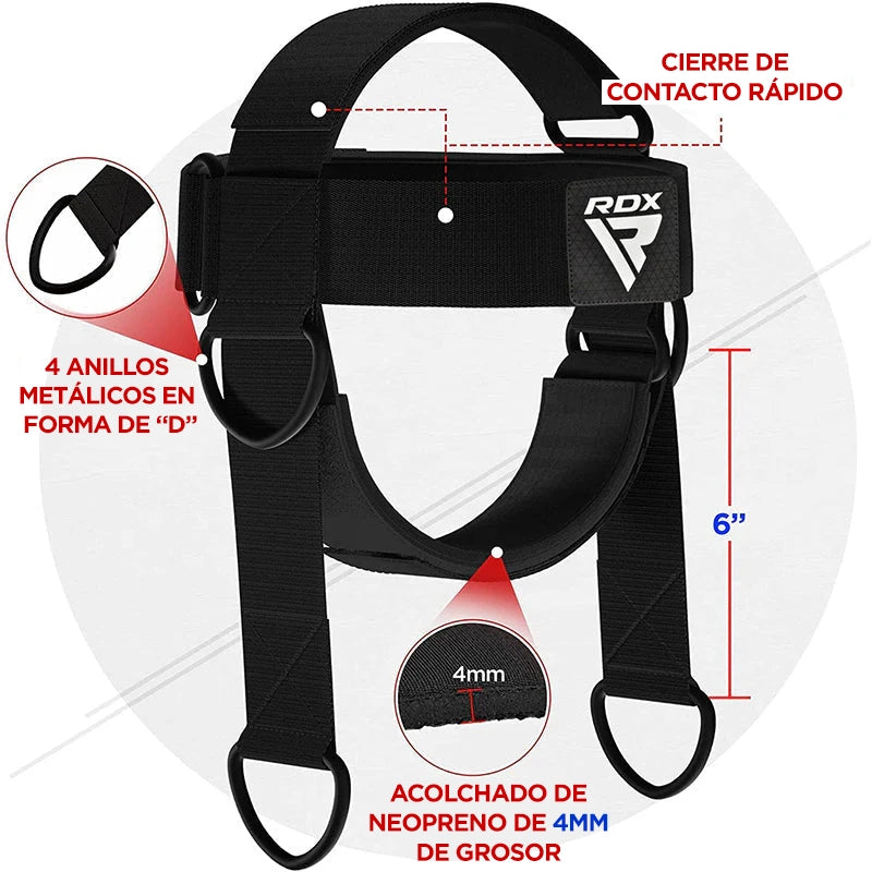 ARNES DE CABEZA PARA LEVANTAMIENTO DE PESAS RDX H2 - 4
