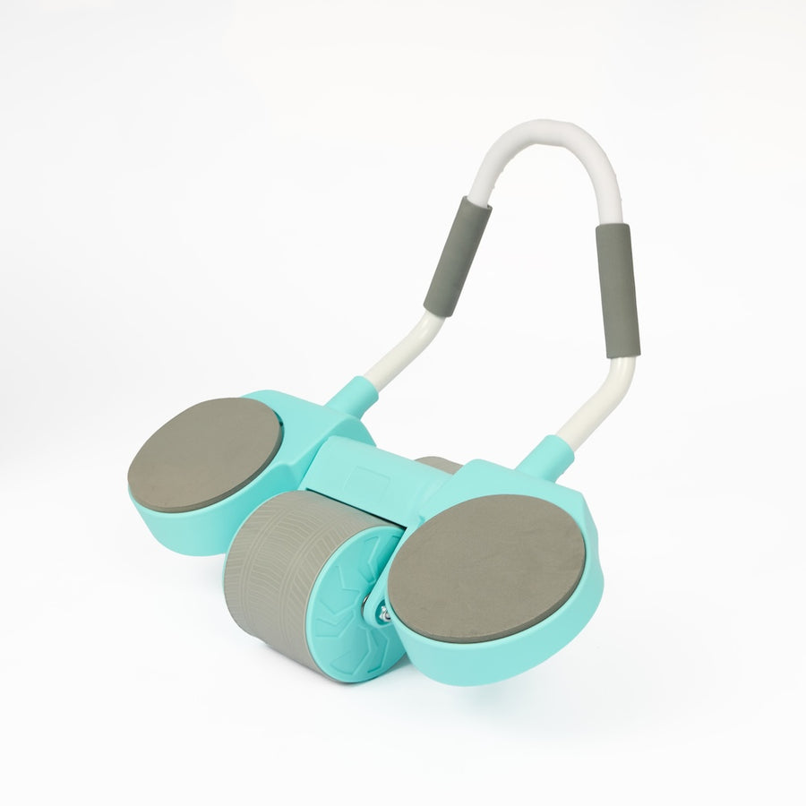 RODILLO ABDOMINAL CON REBOTE AUTOMÁTICO - TURQUESA - 1