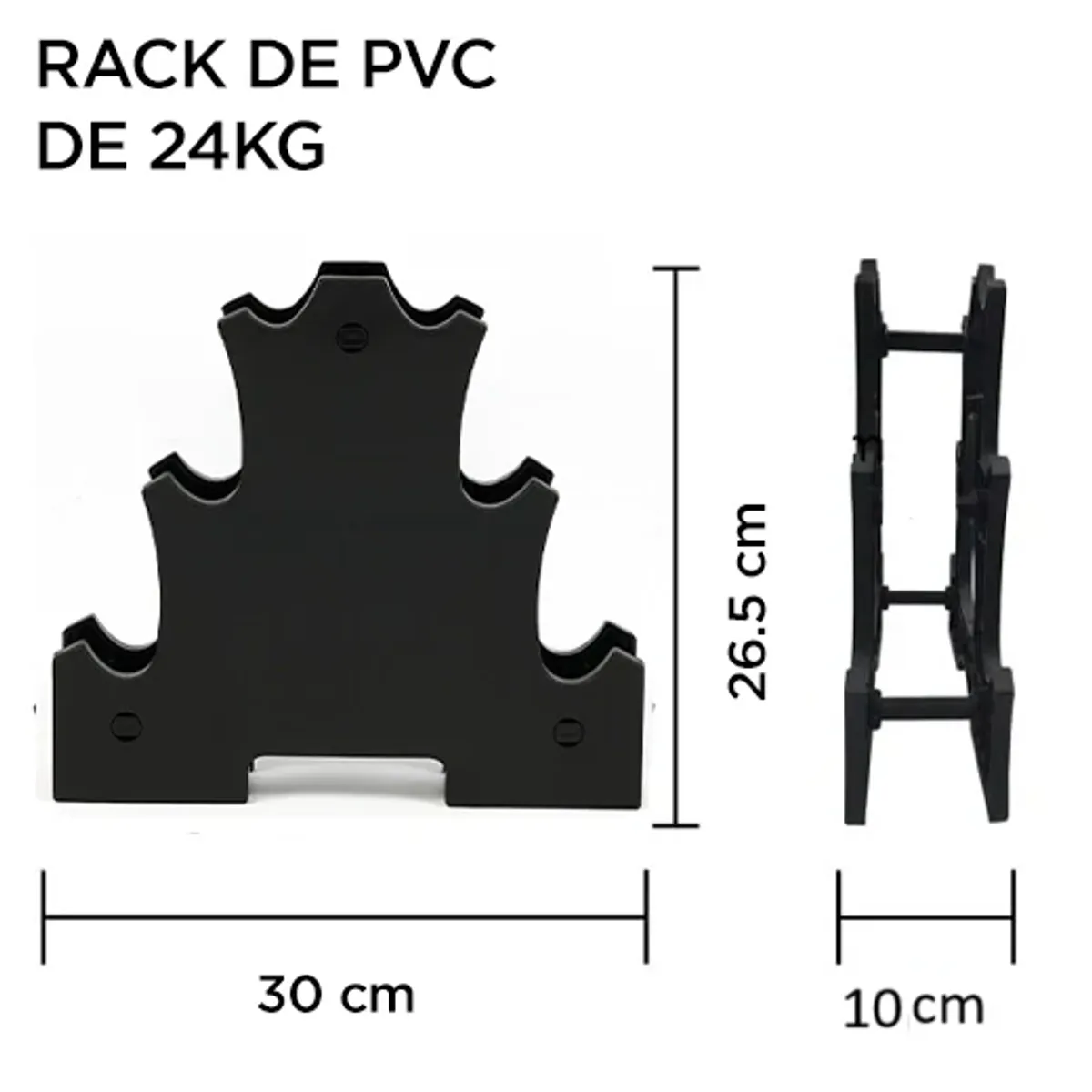SET DE MANCUERNAS DE NEOPRENO DE 1KG 2KG Y 3KG + RACK - 2