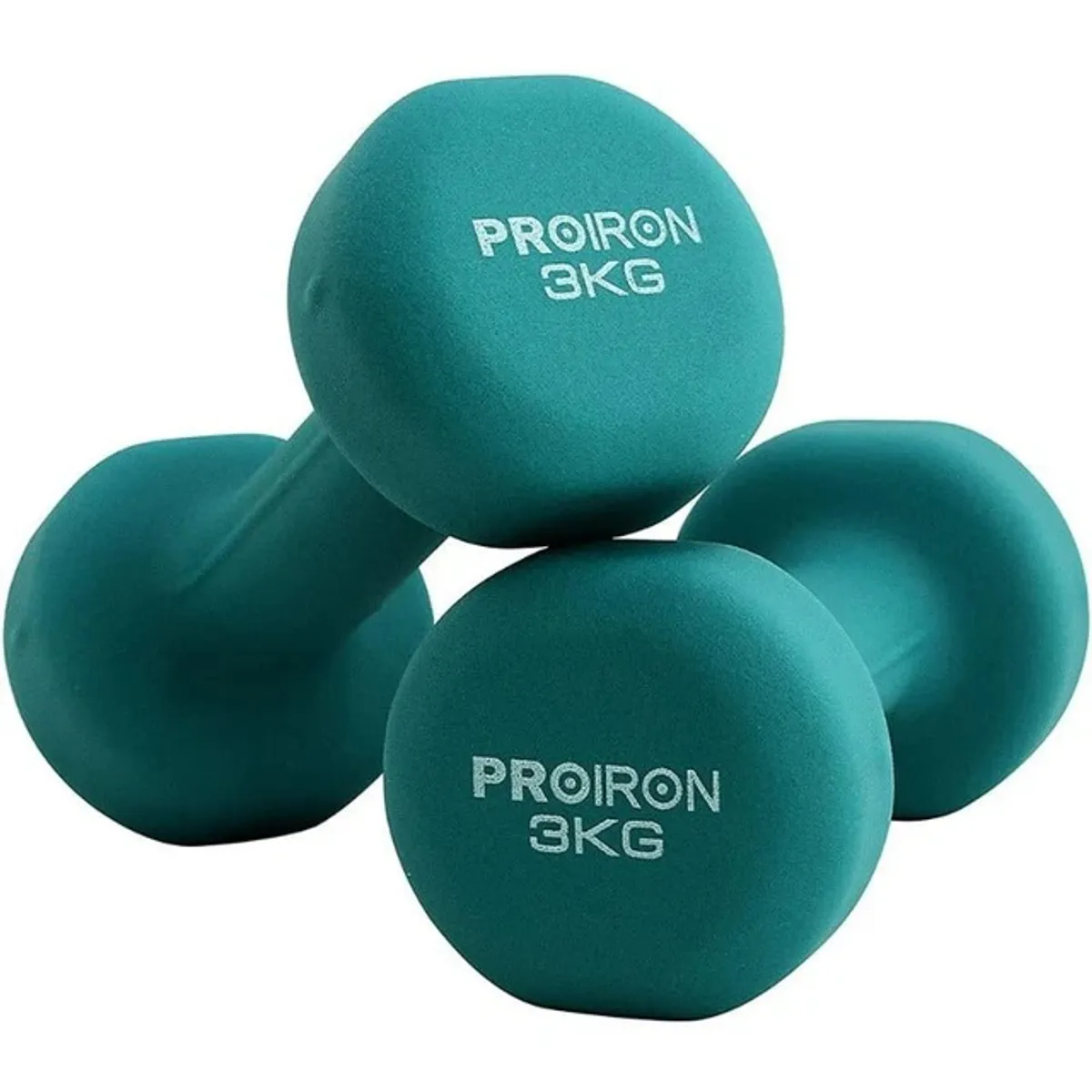 SET DE MANCUERNAS DE NEOPRENO DE 1KG 2KG Y 3KG + RACK - 5