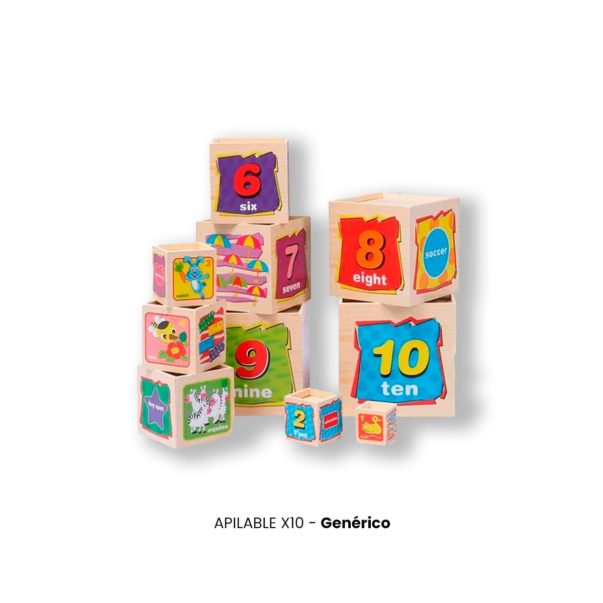JUEGO DIDÁCTICO APILABLE X10 - 2