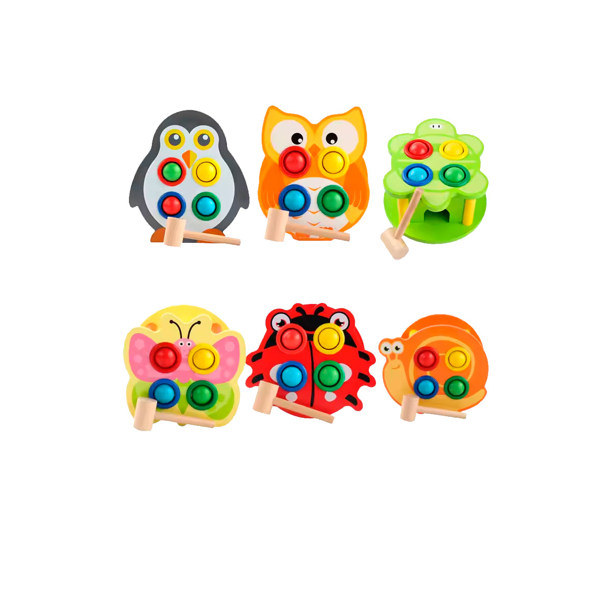 JUEGO DIDÁCTICO 3 UN ANIMALITOS MARTILLO - 1