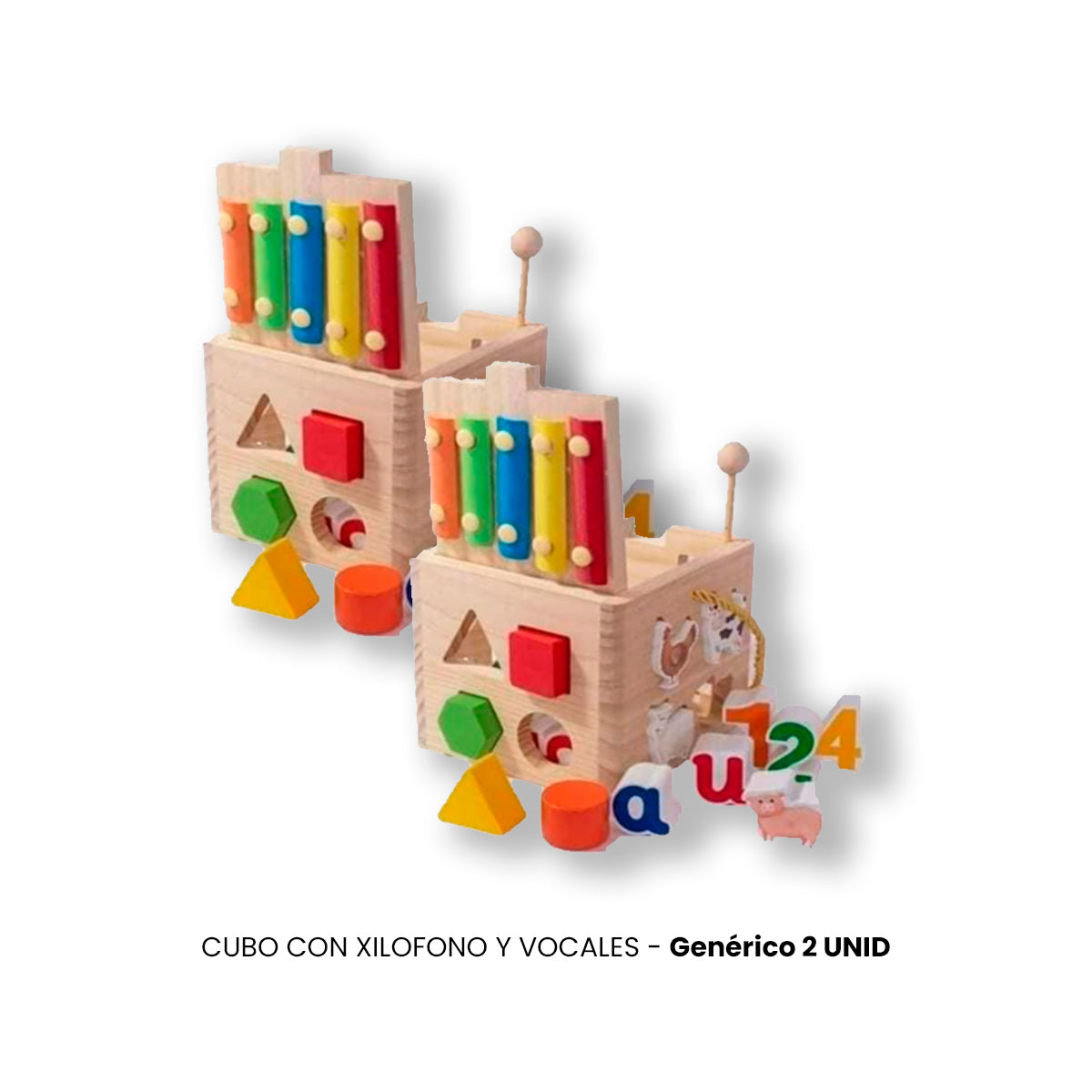 JUEGO DIDÁCTICO 2 UN CUBO XILOFONO VOCALES - 2