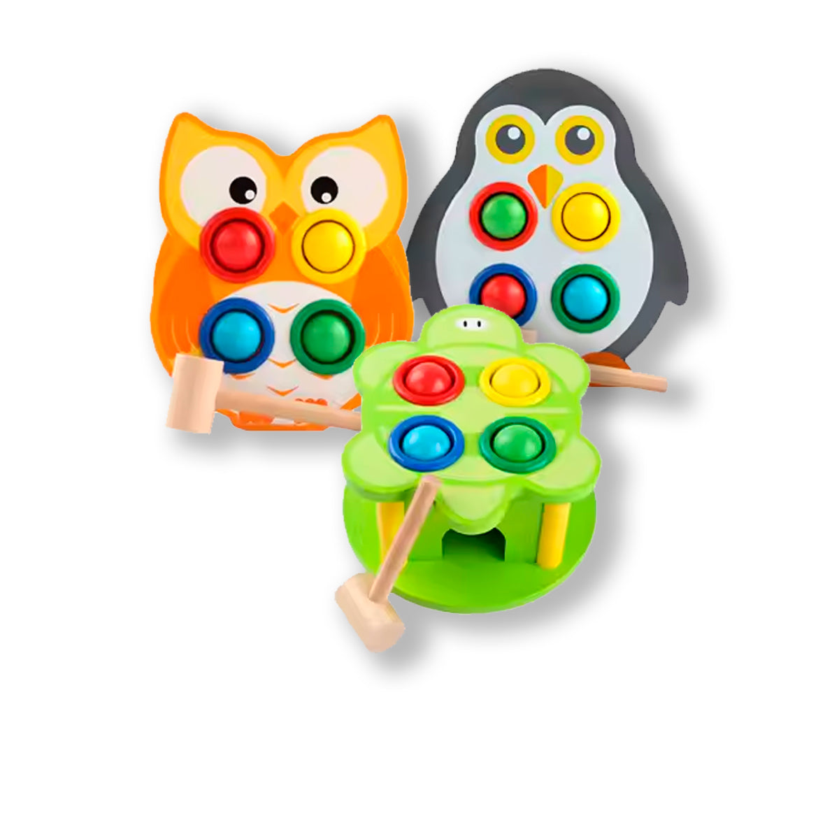 JUEGO DIDÁCTICO 2 UN ANIMALITOS MARTILLO - 1