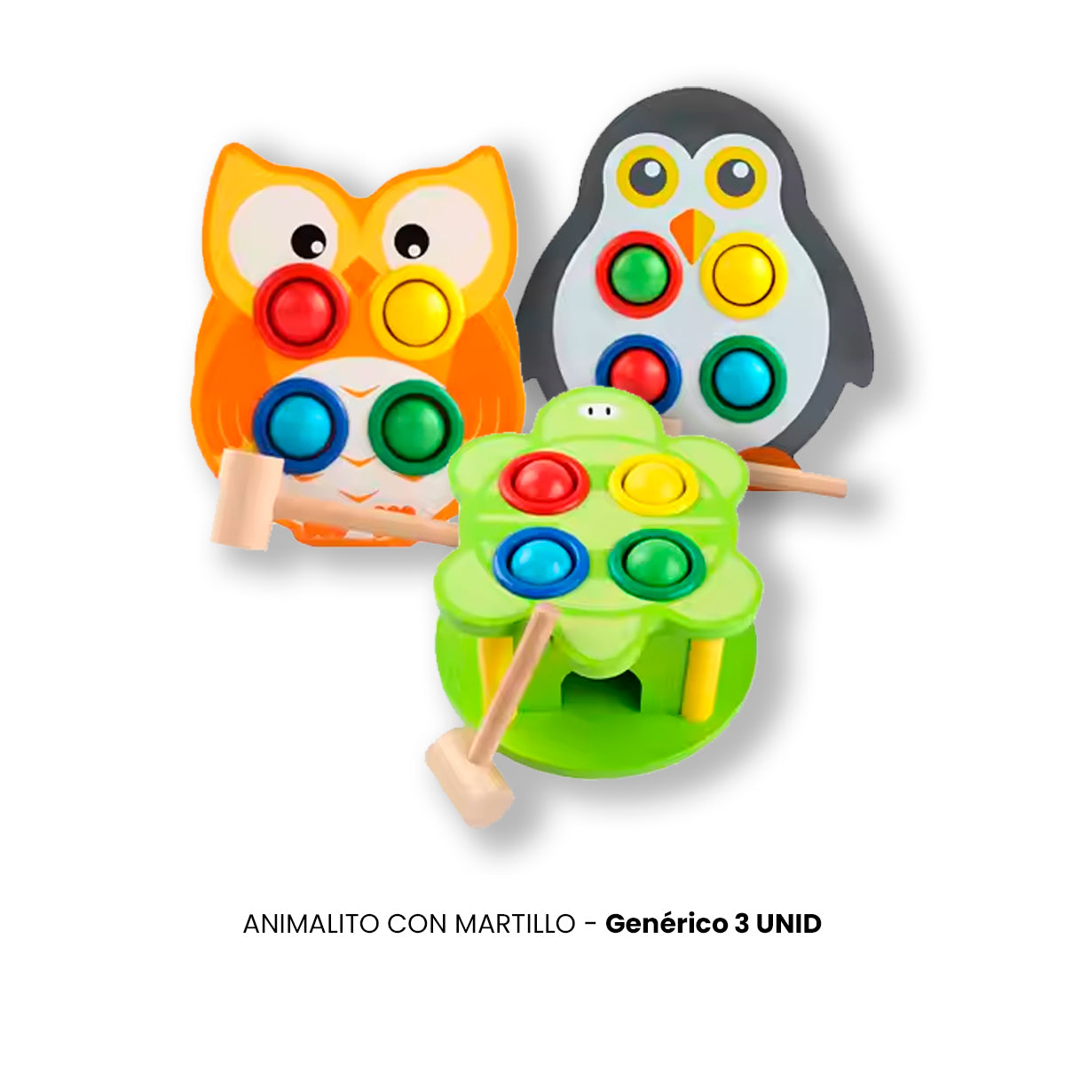 JUEGO DIDÁCTICO 2 UN ANIMALITOS MARTILLO - 2