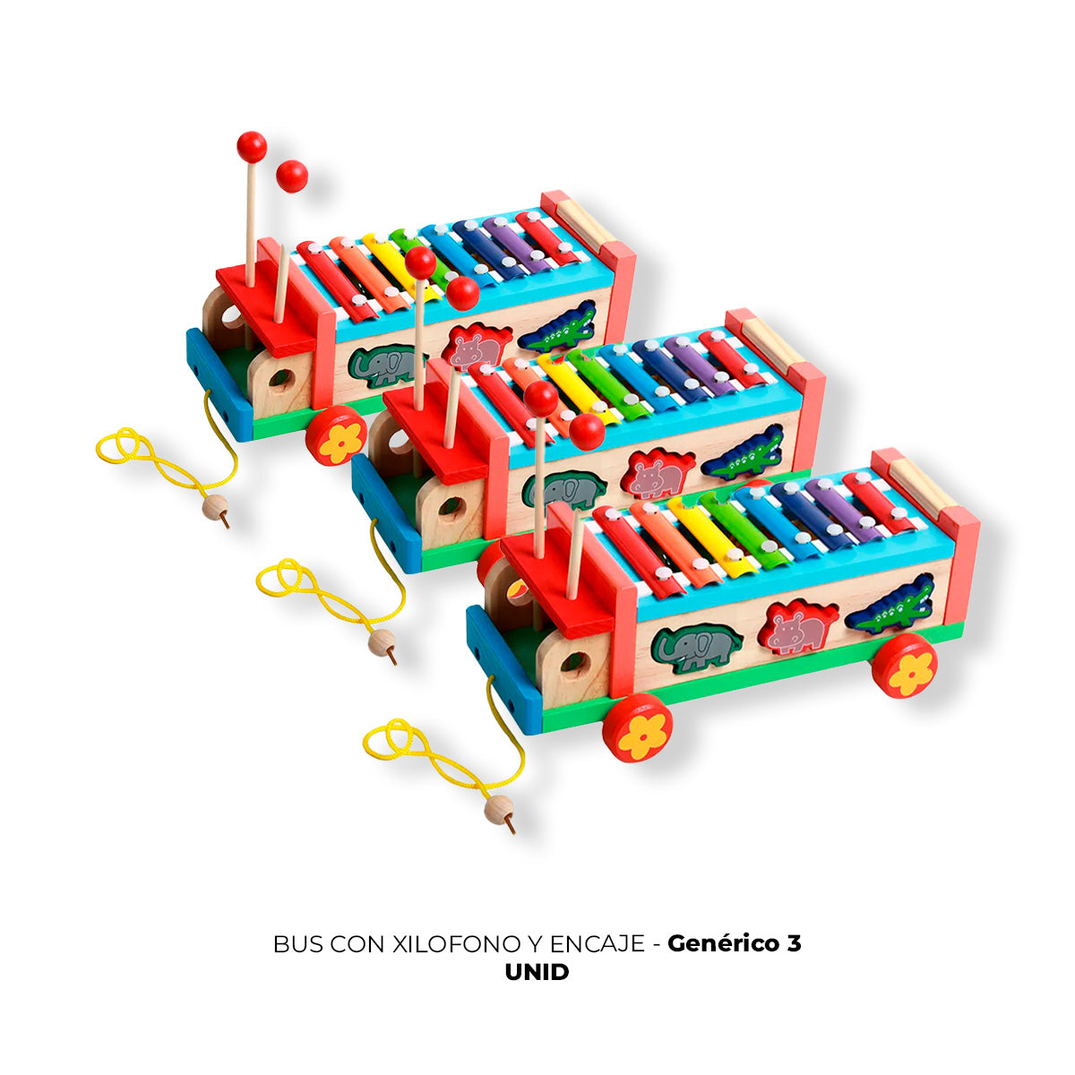 JUEGO DIDÁCTICO 3 UN BUS XILOFONO ENCAJE - 2
