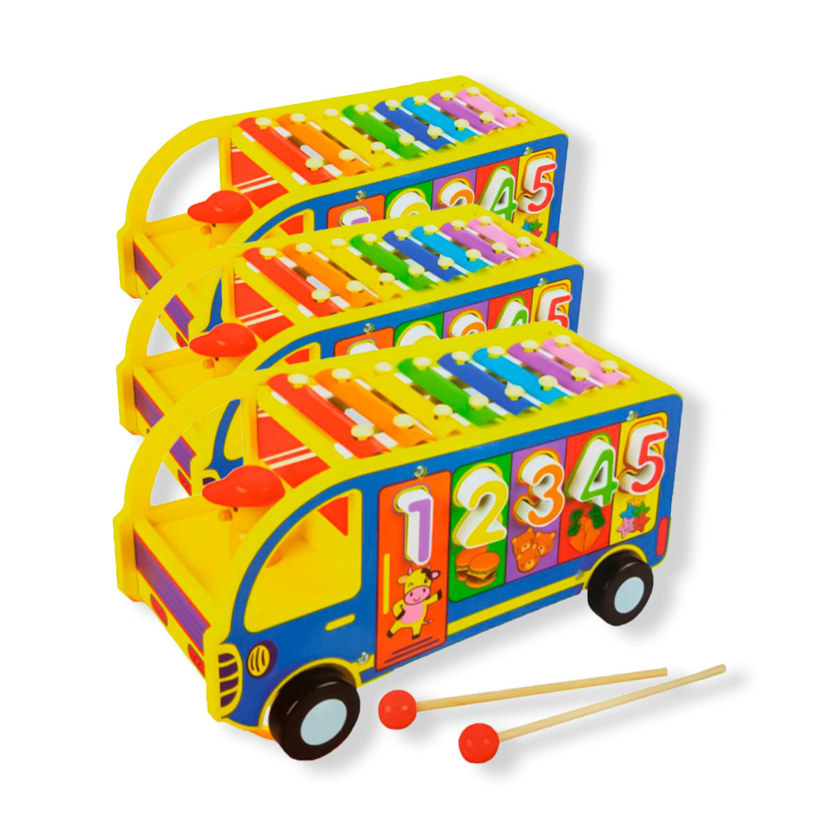 JUEGO DIDÁCTICO 3 UN BUS VOCAL XILOFONO - 1