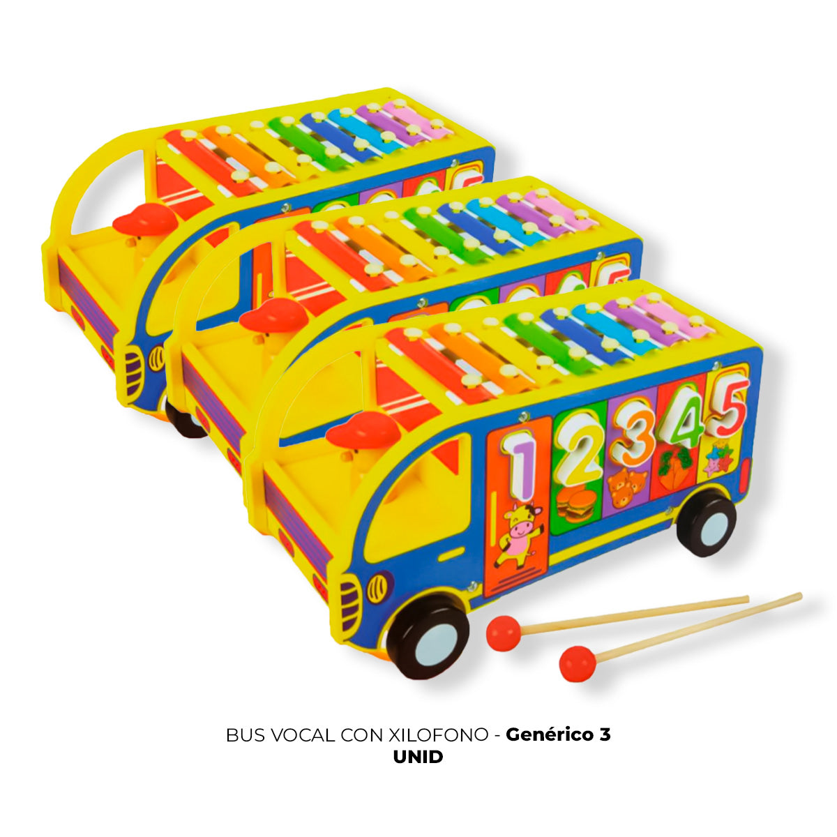 JUEGO DIDÁCTICO 3 UN BUS VOCAL XILOFONO - 2