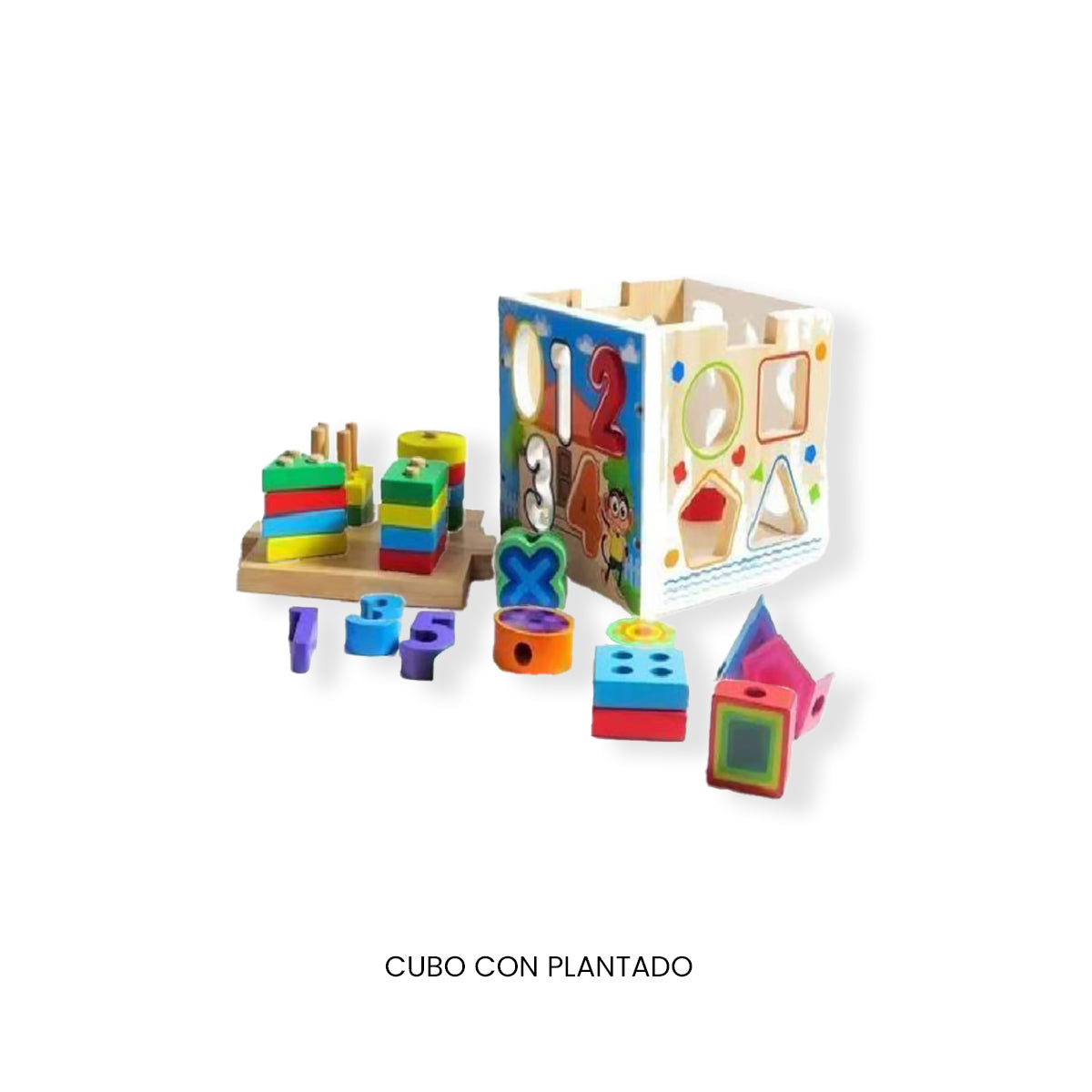 JUEGO DIDÁCTICO CUBO PLANTADO - 2