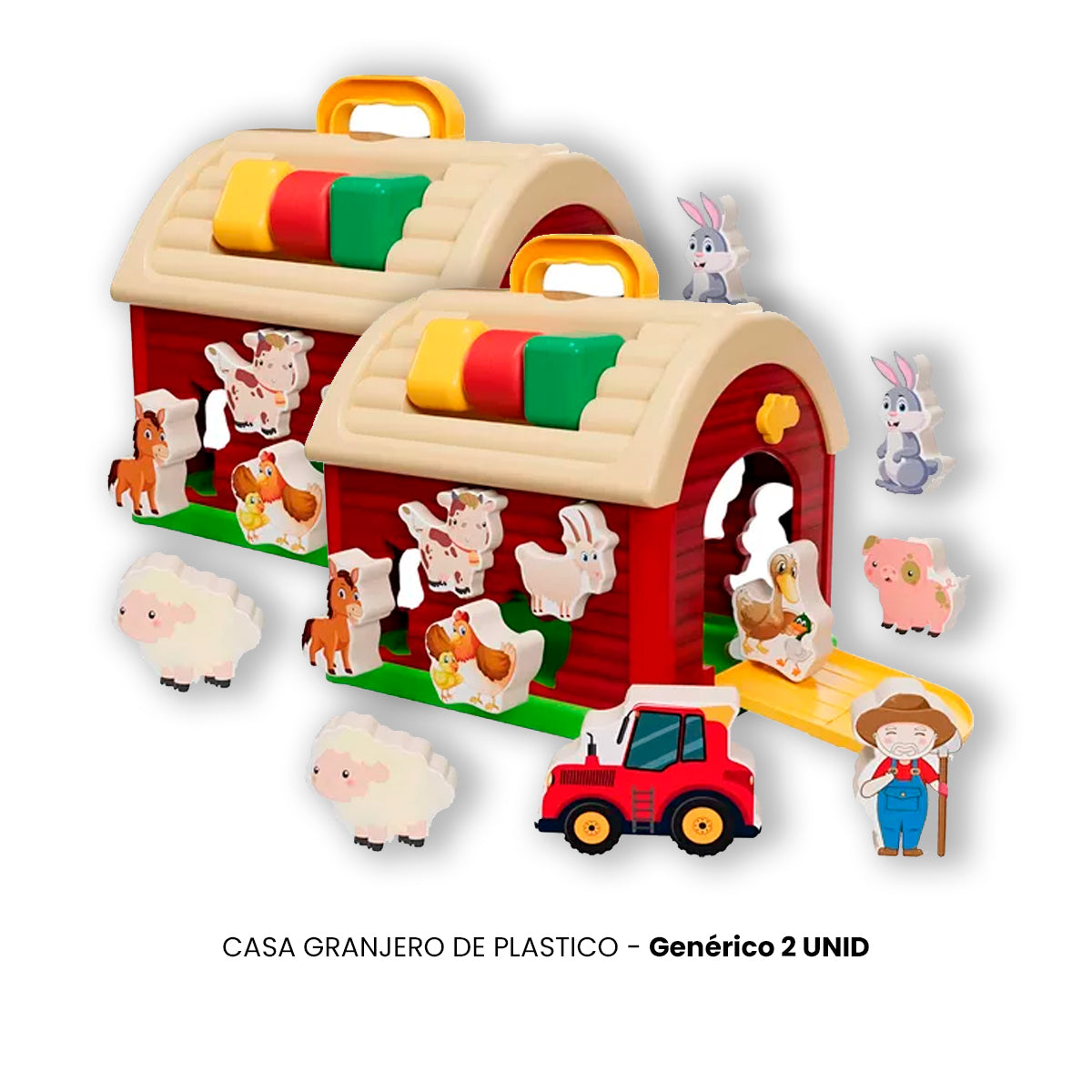 JUEGO DIDÁCTICO 2 UN CASA GRANJERO PLASTICO - 2