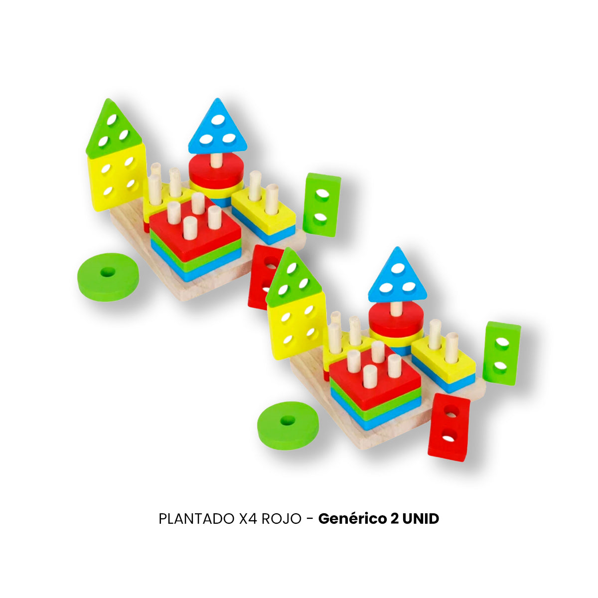 JUEGO DIDÁCTICO 2 UN PLANTADO X4 ROJO - 2