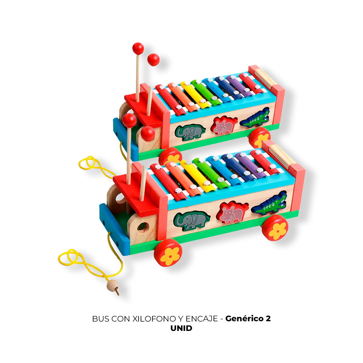 JUEGO DIDÁCTICO 2 UN BUS XILOFONO ENCAJE - 2
