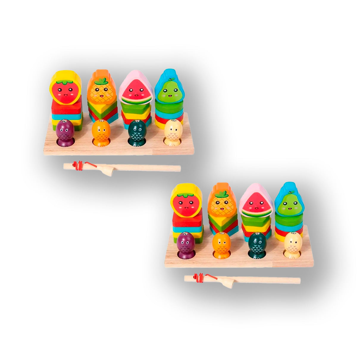JUEGO DIDÁCTICO 2 UN PLANTADO X4 FRUTA PESCA - 1