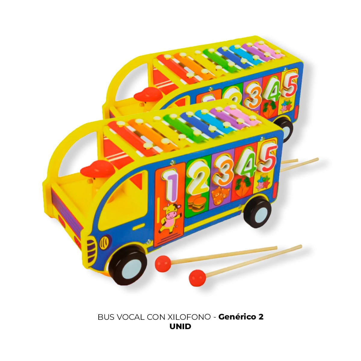 JUEGO DIDÁCTICO 2 UN BUS VOCAL XILOFONO - 2