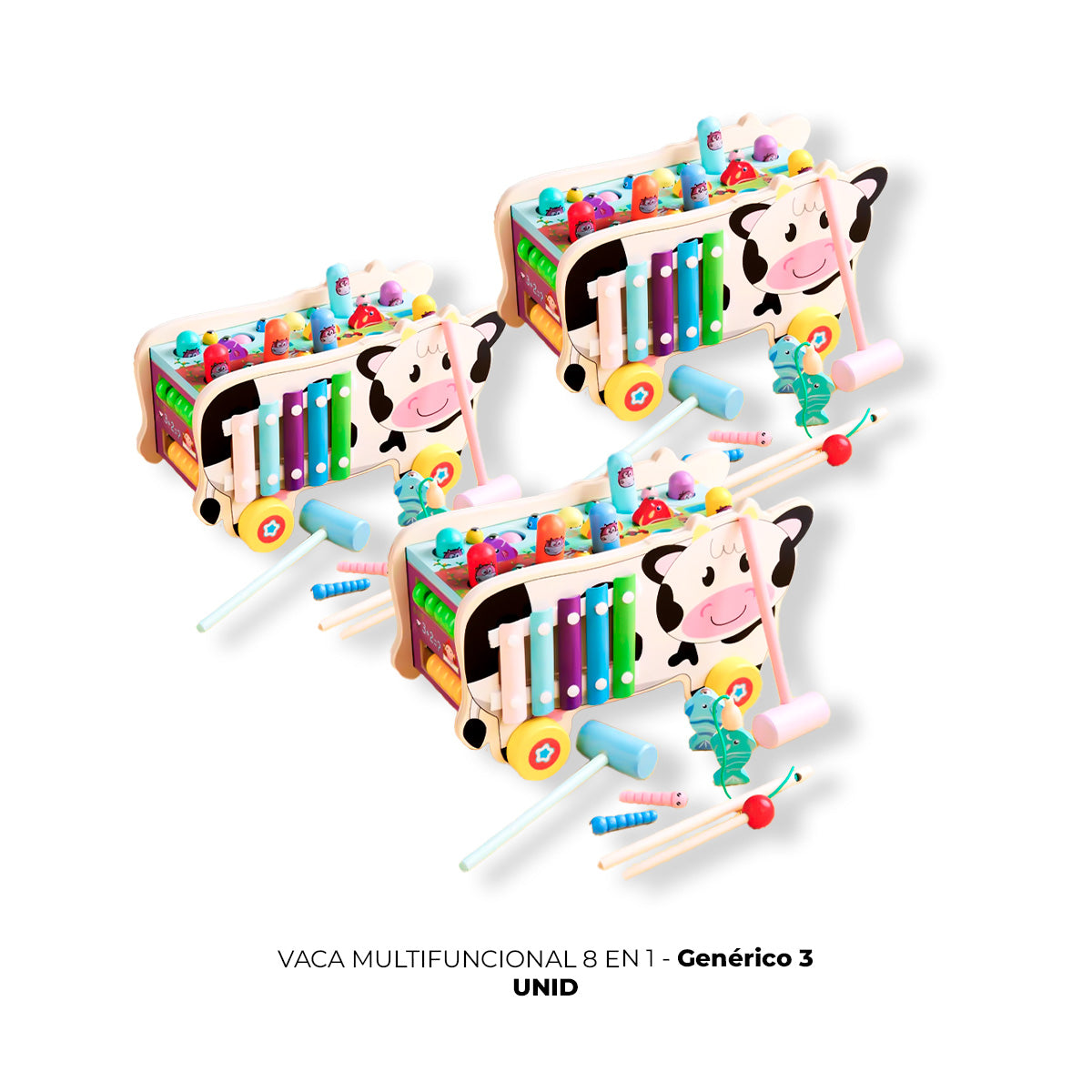 JUEGO DIDÁCTICO 3 UN VACA MULTIFUNCIONAL 8 EN 1 - 2