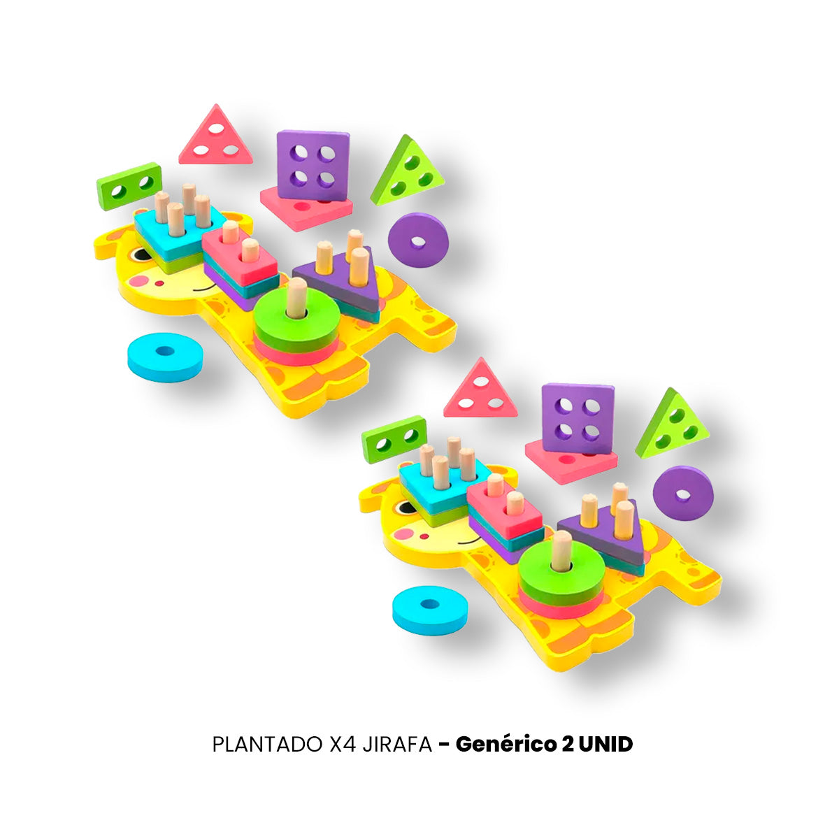 JUEGO DIDÁCTICO 2 UN PLANTADO X4 JIRAFA - 2