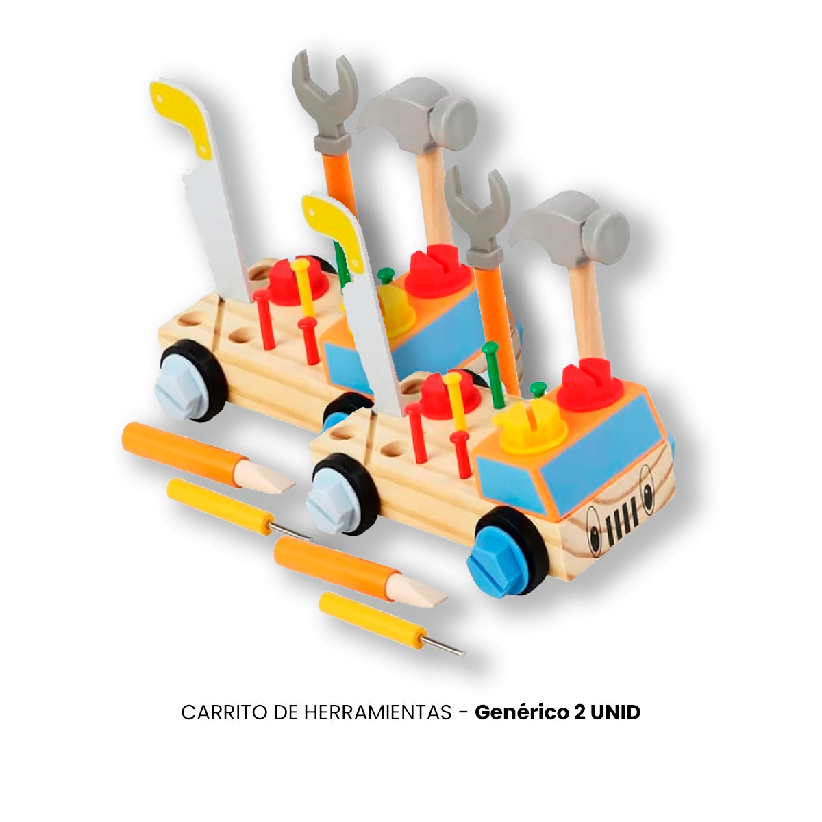 JUEGO DIDÁCTICO 2 UN CARRITO HERRAMIENTAS - 2
