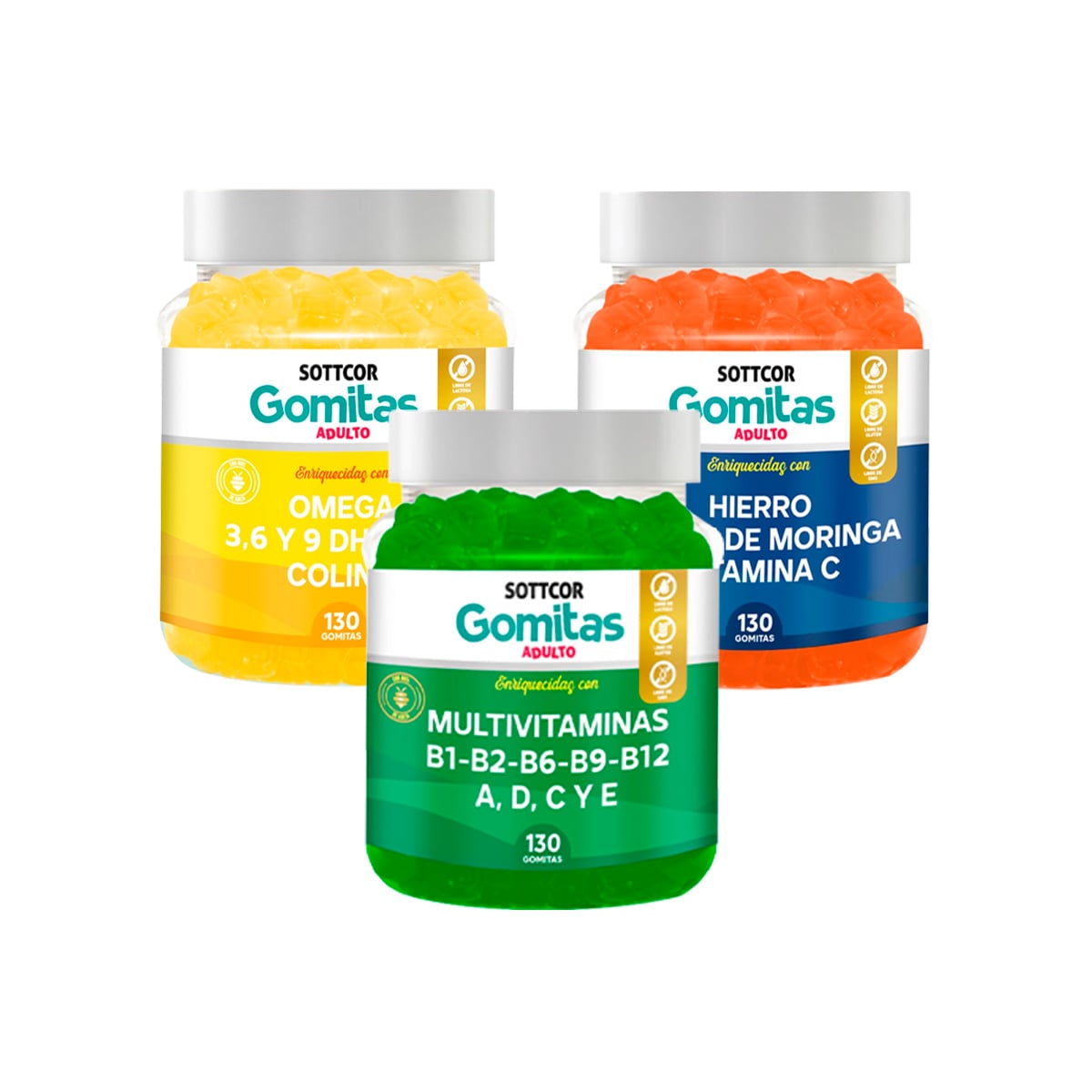 ZINC OROTATO NIÑOS + OMEGA NIÑOS + MULTIVITAMINAS NIÑOS - 1