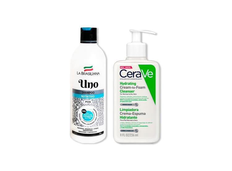 SHAMPO UNO + LIMPIADOR CREMA ESPUMOSA HYDRATING CREAM-TO-FOAM 236ML - 2